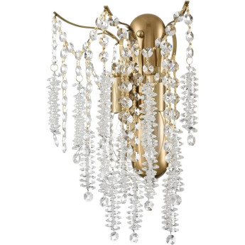 Бра LUMION KRISTINA CLASSI LN25 22 8243/2W Е14 2*40W 220V латунь, металл/хрусталь