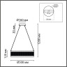 Люстра подвесная LUMION FELISITI 8104/38L LEDIO LN25 LED 38W 3000-6000К 220V белый/белый металл/металл