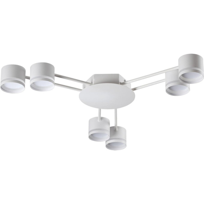 Люстра потолочная LUMION GARETA 8235/6C COMFI LN25 200 LED GX53 6*10W 220V белый, металл