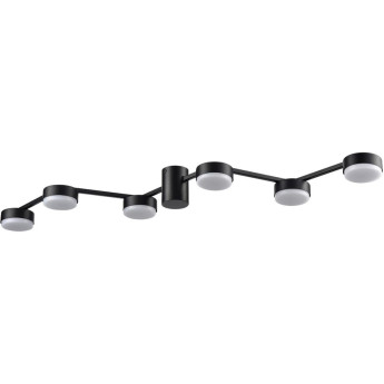 Люстра потолочная LUMION SANATA 8187/6C COMFI LN25 LED GX53 6*7W 220V черный, металл