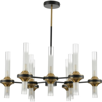 Люстра потолочная LUMION TAMARESA 8112/18 NEOCLASSI LN25 G9 18*30W 220V черный/бронза/прозрачный, металл/стекло