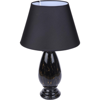 Настольная лампа LUMION SHARLIN CLASSI LN25 8219/1T Е27 1*60W 220V черный, керамика/текстиль