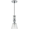 Подвесной светильник LUMION MANOLA 8049/1А SUSPENTIONI LN24 E27 1*60W 220V хром/прозрачный металл/стекло 8049/1A