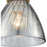 Подвесной светильник LUMION MIRABELA 8050/1А SUSPENTIONI LN24 E27 1*60W 220V дерево/смоки металл/стекло 8050/1A