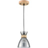 Подвесной светильник LUMION MIRABELA 8050/1А SUSPENTIONI LN24 E27 1*60W 220V дерево/смоки металл/стекло 8050/1A