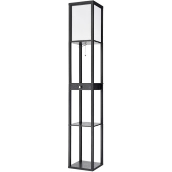 Торшер LUMION PRACTIC 8092/1F COMFI LN25 Е27 1*60W 220V черный/белый, дерево/текстиль